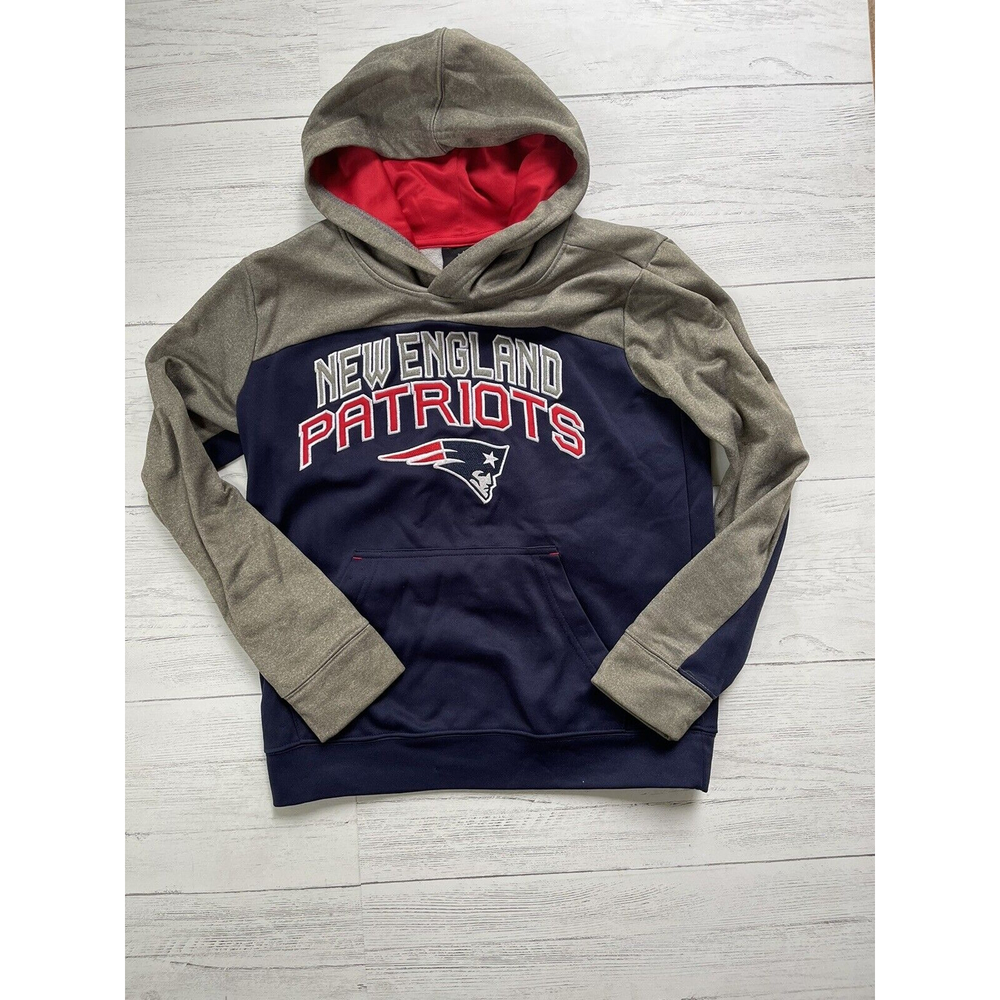 NFL Team Patriots Hoodie Sz Medium (10/12)  New England Sweatshirt